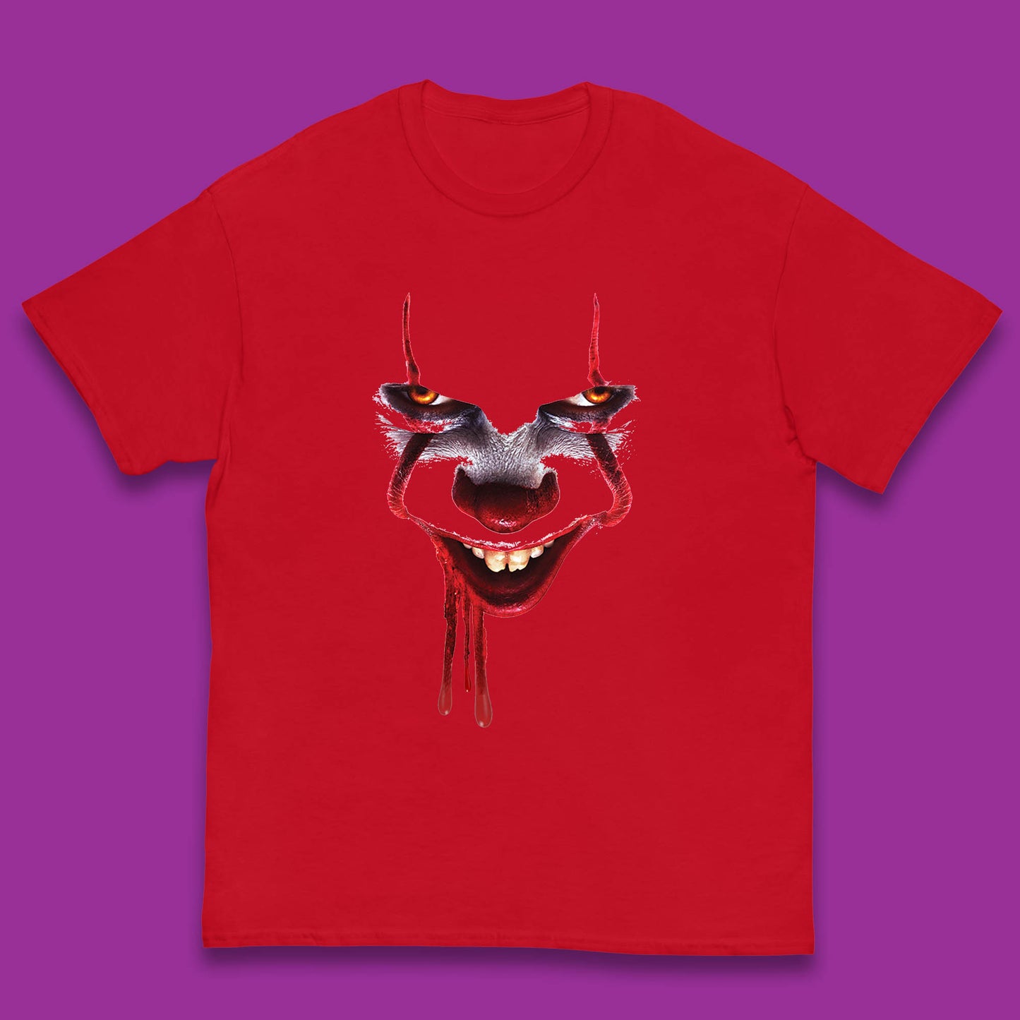 Pennywise Clown IT Chapter 2 Halloween Horror Movie Character Kids T Shirt