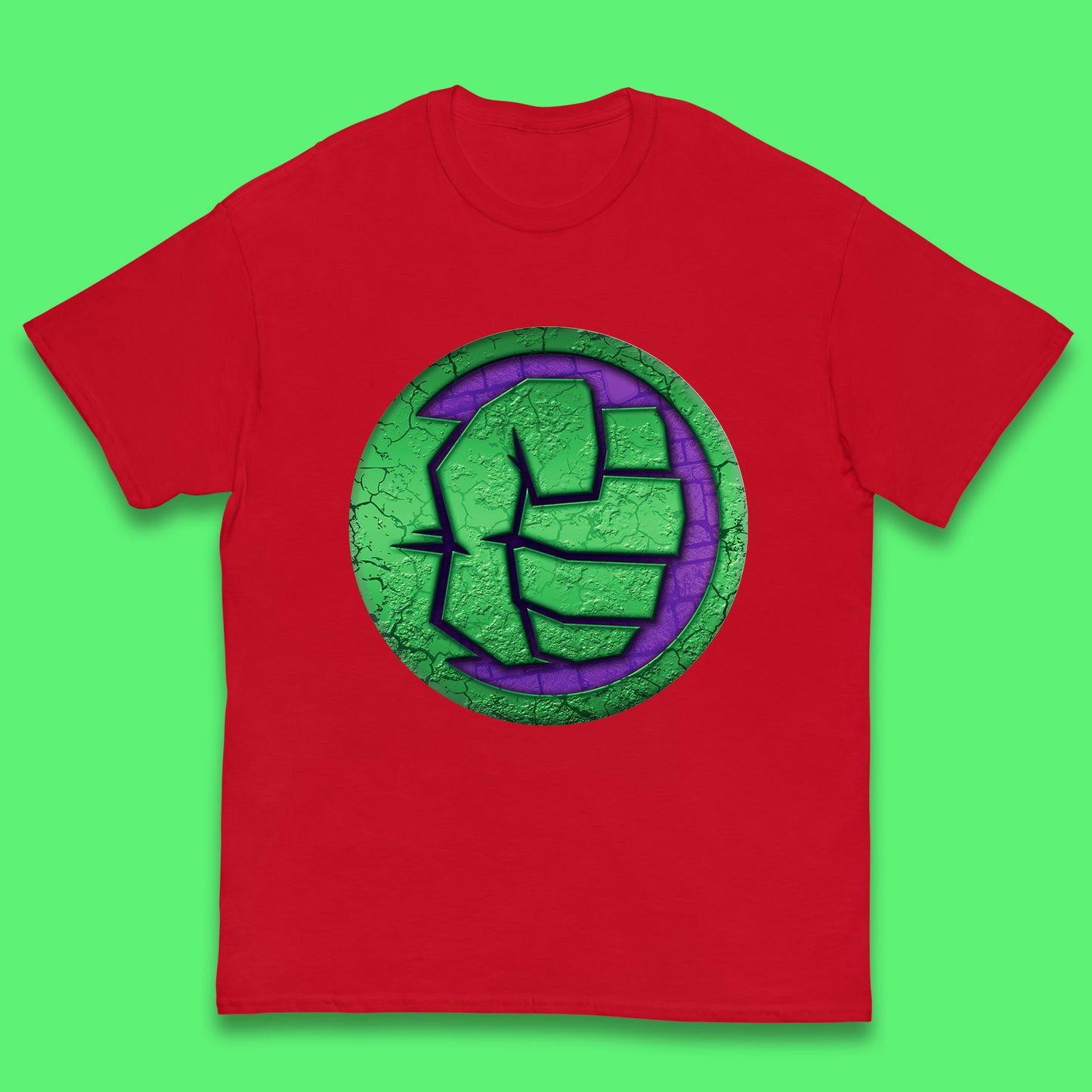 Marvels Avengers The Incredible Hulk Smash Fist Circle Logo Hulk Giant Man Hulk Superhero Movies Kids T Shirt