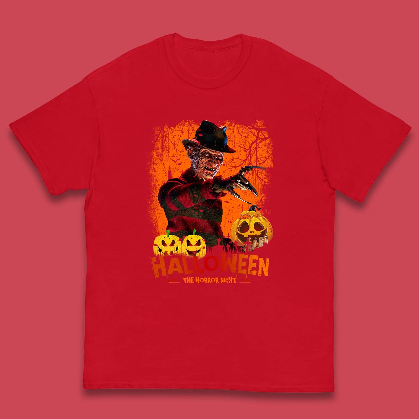 Halloween The Horror Night Freddy Krueger Horror Movie Character Serial Killer Kids T Shirt