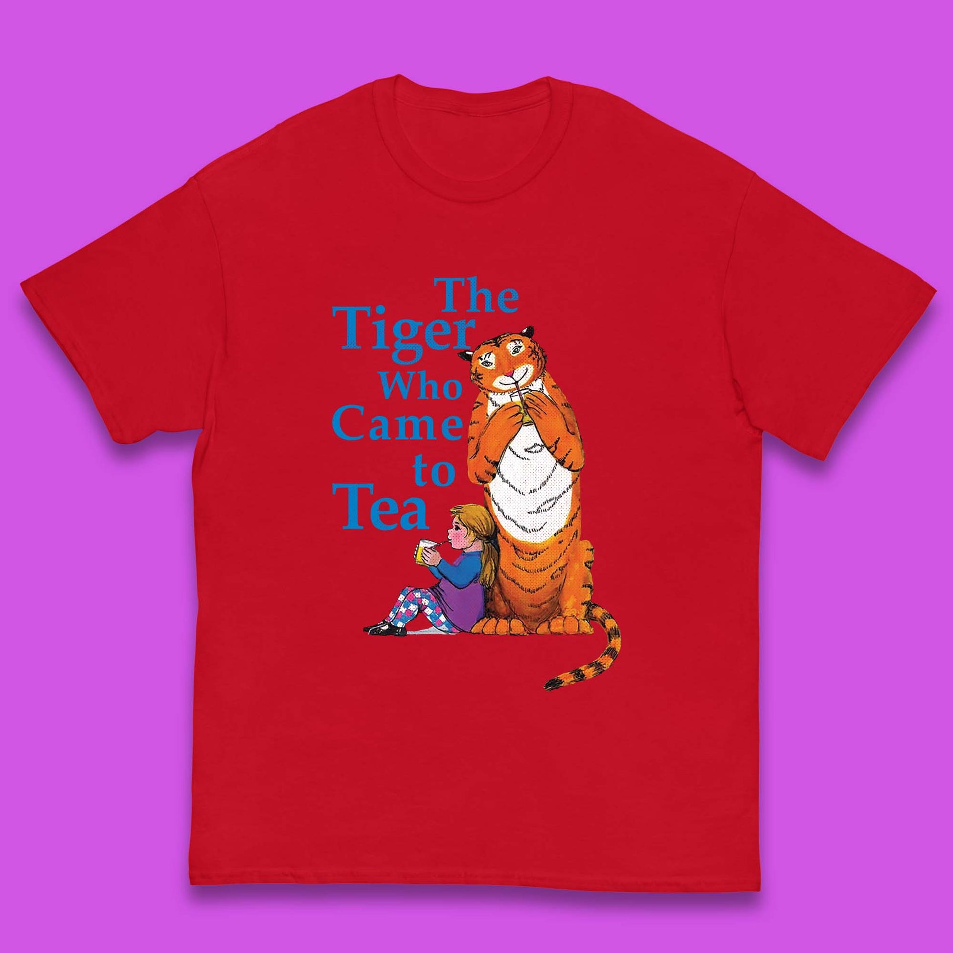 Childrens The Tiger Who Came To Tea T Shirt UK