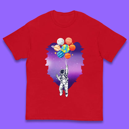 Astronaut Space Planets Balloons Kids T-Shirt