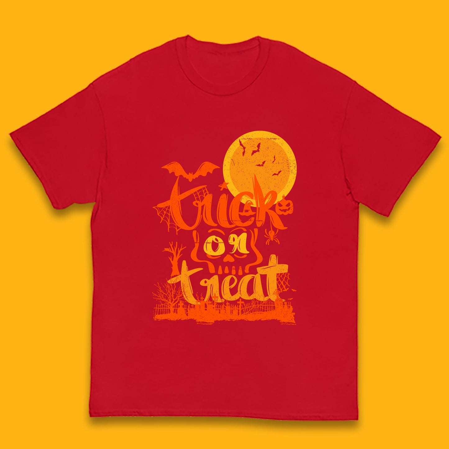 Trick Or Treat Happy Halloween Horror Scary Spooky Season Halloween Vibes Kids T Shirt