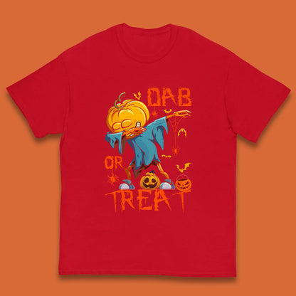 Dab Or Treat Scarecrow Dabs Halloween Dabbing Dance Horror Scary Kids T Shirt