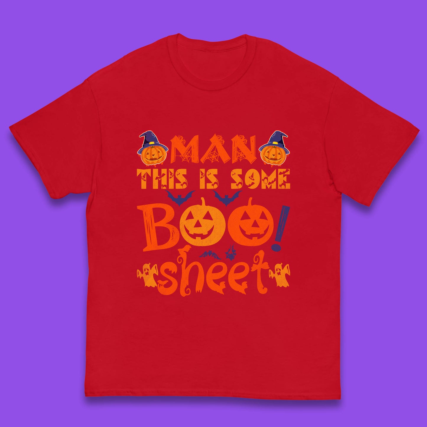 Man This Is Some Boo Sheet Funny Ghost Halloween Costume Kids T Shirt