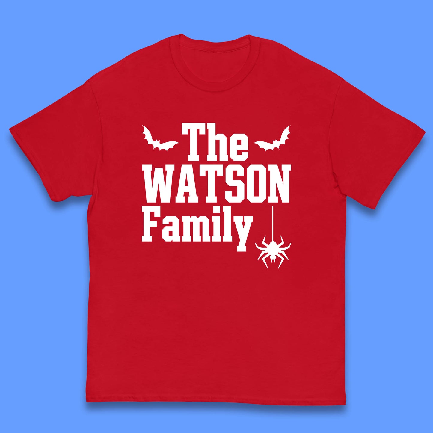 Personalised Halloween Family Your Name Horror Scary Spooky Matching Costume Kids T Shirt