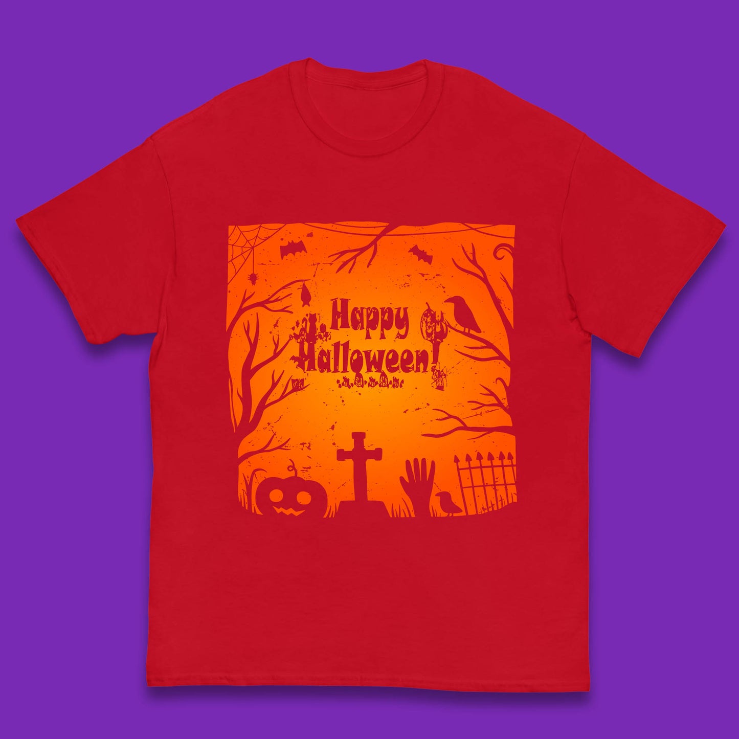 Happy Halloween Witch Hand Cross Sign Scary Pumpin Spooky Terrific Halloween Night Kids T Shirt