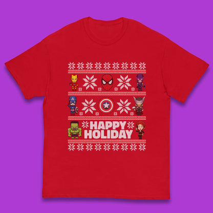Avengers Superheroes Christmas Kids T-Shirt
