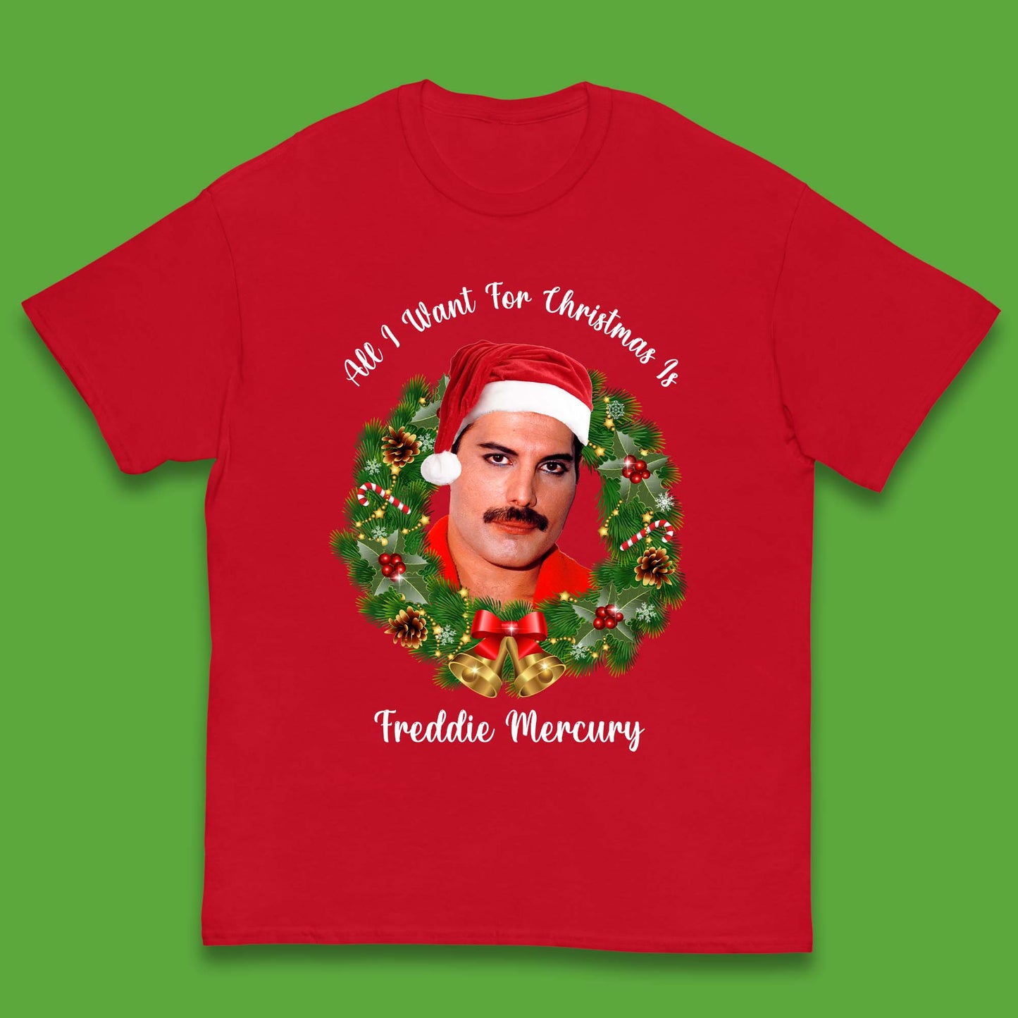 Freddie Mercury Christmas Kids T-Shirt