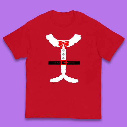 santa costume christmas kids t shirt
