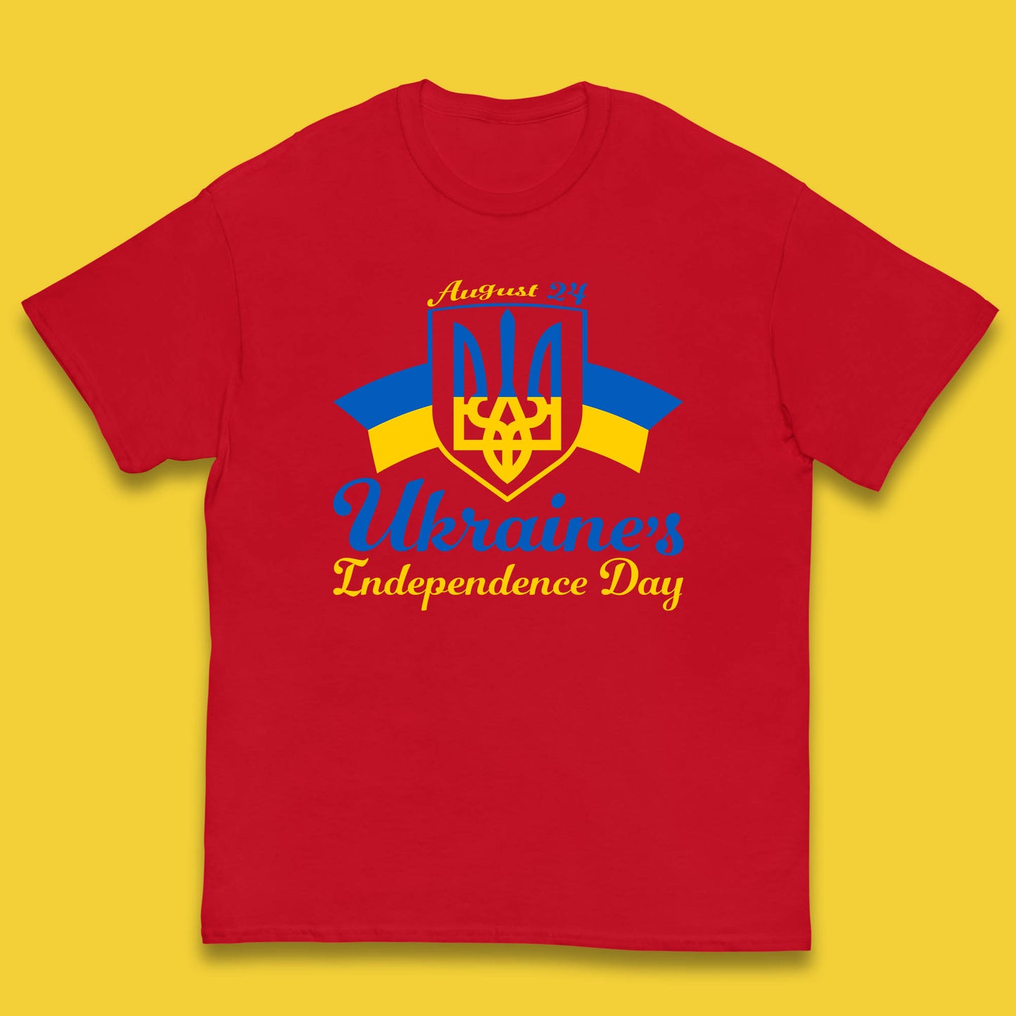 Ukraine's 24 August Ukraine Independence Day Proud Ukrainian Kids T Shirt