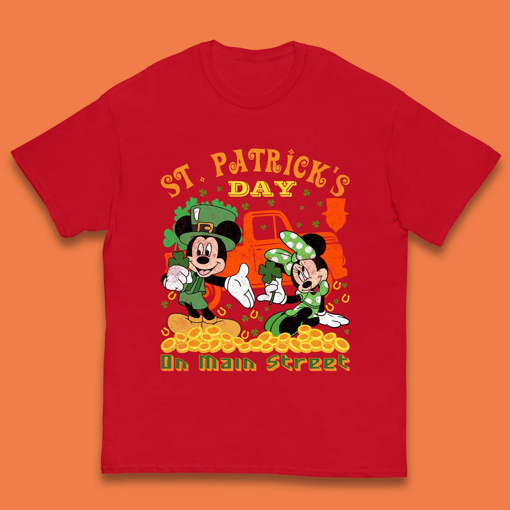 Mickey Mouse St Patricks Day Childrens T Shirt UK