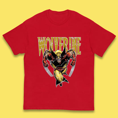 Wolverine Comic book character Marvel Comics Vintage Marvel Wolverine Kids T Shirt