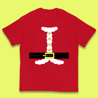 christmas santa claus costume t shirt