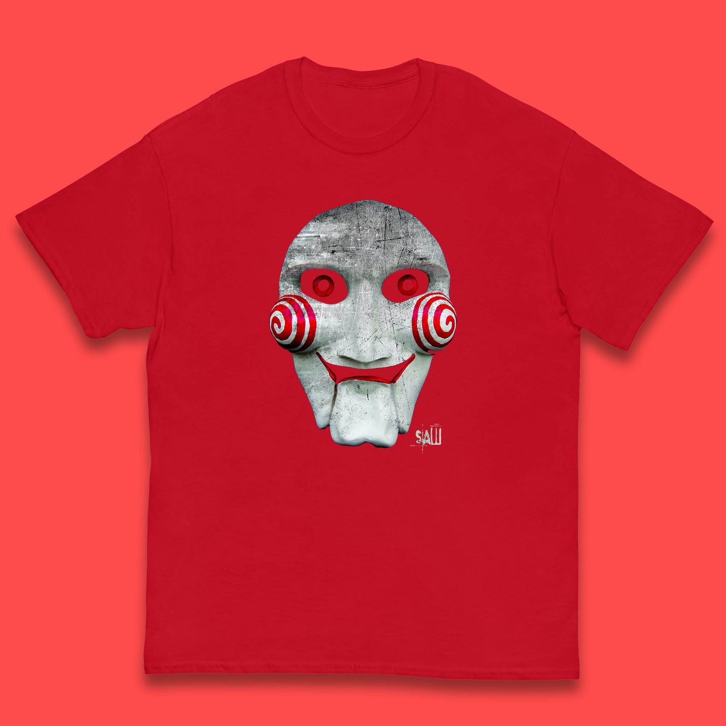 Vintage Saw Jigsaw Halloween Horror Movie Character Halloween Killer Kids T Shirt