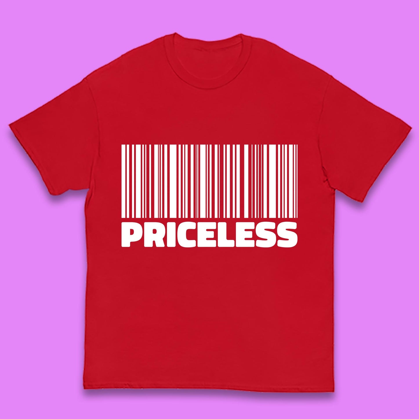 Scan For Priceless Barcode Funny Label Inspirational Empowerment Kids T Shirt