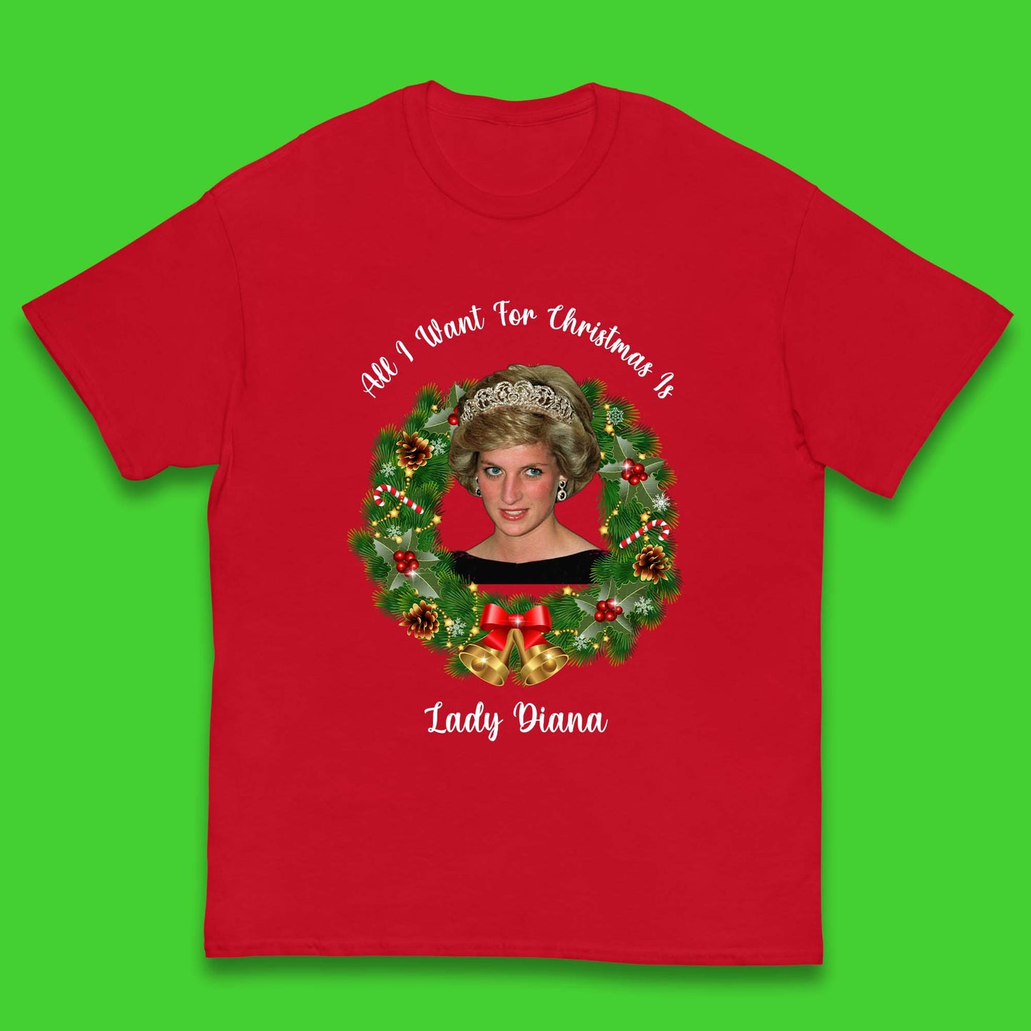 Lady Diana Christmas Kids T-Shirt