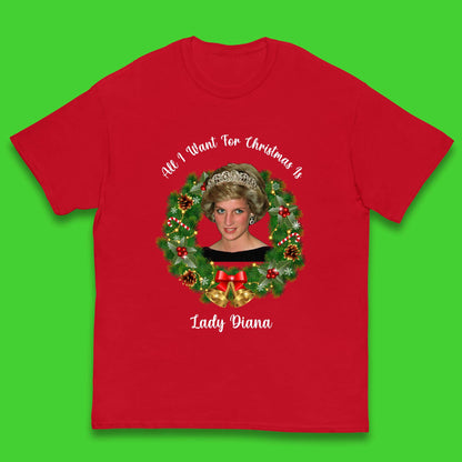 Lady Diana Christmas Kids T-Shirt
