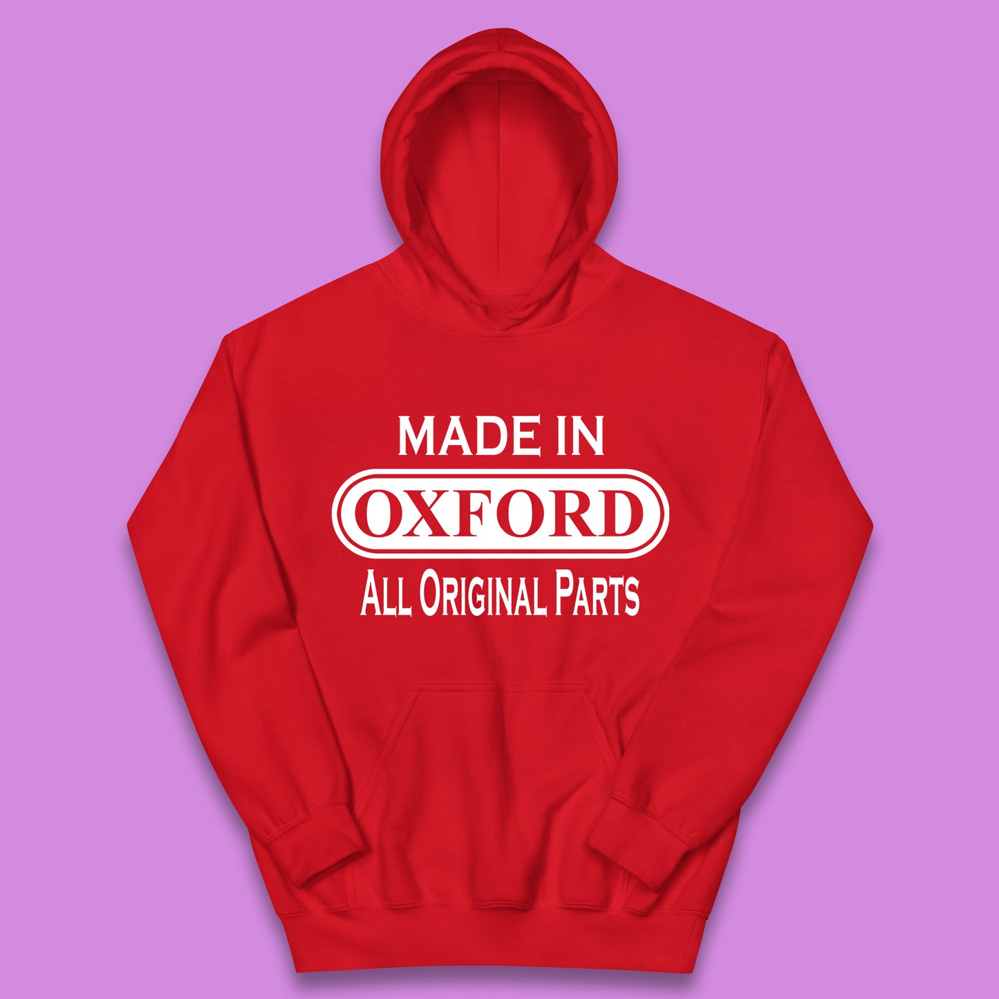 Made In Oxford All Original Parts Vintage Retro Birthday City in England Gift Kids Hoodie