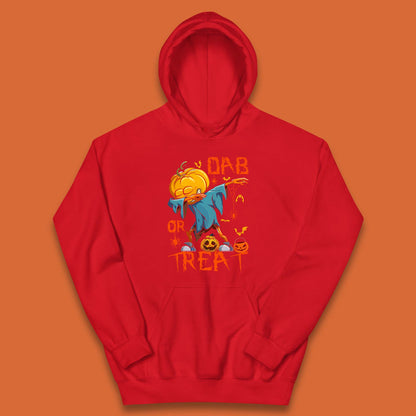 Dab Or Treat Scarecrow Dabs Halloween Dabbing Dance Horror Scary Kids Hoodie