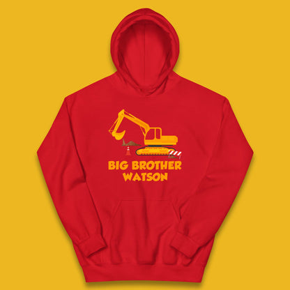 Personalised Big Brother Your Name Promoted To Big Brother Siblings Announcement Gift Kids Hoodie