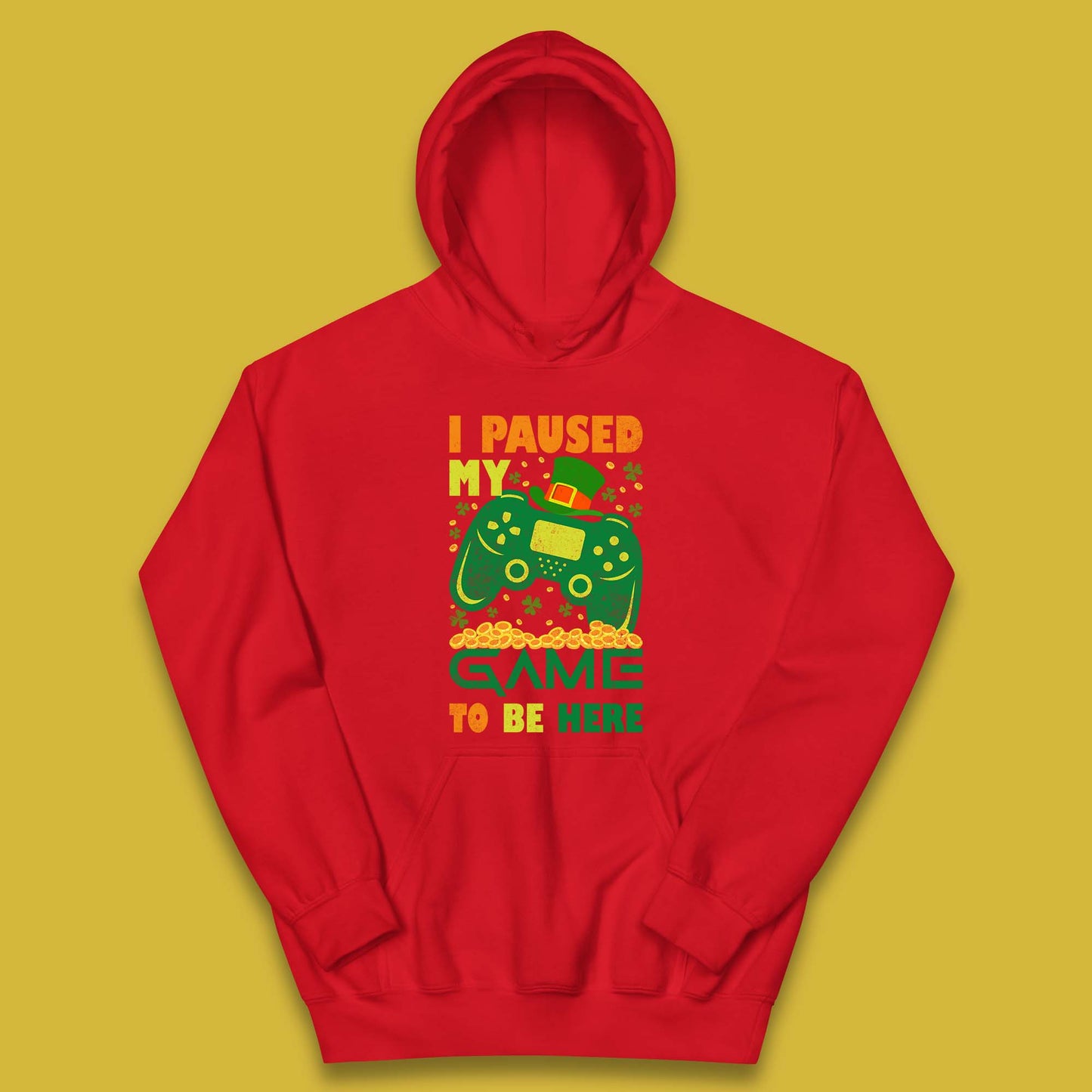 I Paused My Game To Be Here Kids Hoodie