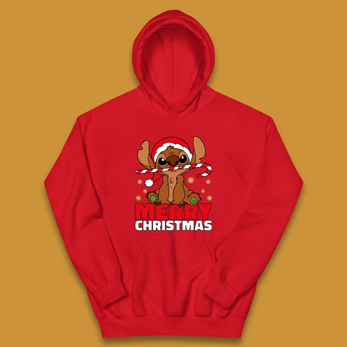Gingerbread Stitch Christmas Kids Hoodie