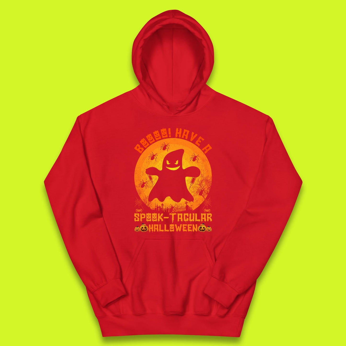 Boo Have A Spook Tacular Halloween Boo Ghost Horror Scary Spooky Season Kids Hoodie