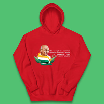 Mahatma Gandhi Quotes Kids Hoodie