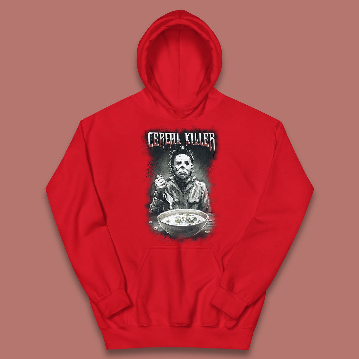 Michael Myers Cereal Killer Halloween Serial Killer Horror Movie Character Kids Hoodie