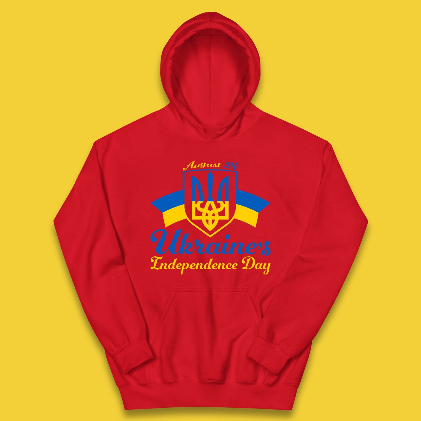 Ukraine's 24 August Ukraine Independence Day Proud Ukrainian Kids Hoodie