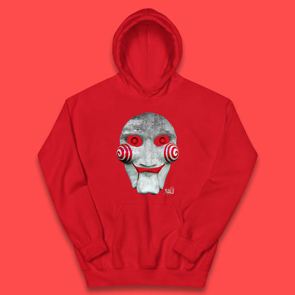 Vintage Saw Jigsaw Halloween Horror Movie Character Halloween Killer Kids Hoodie