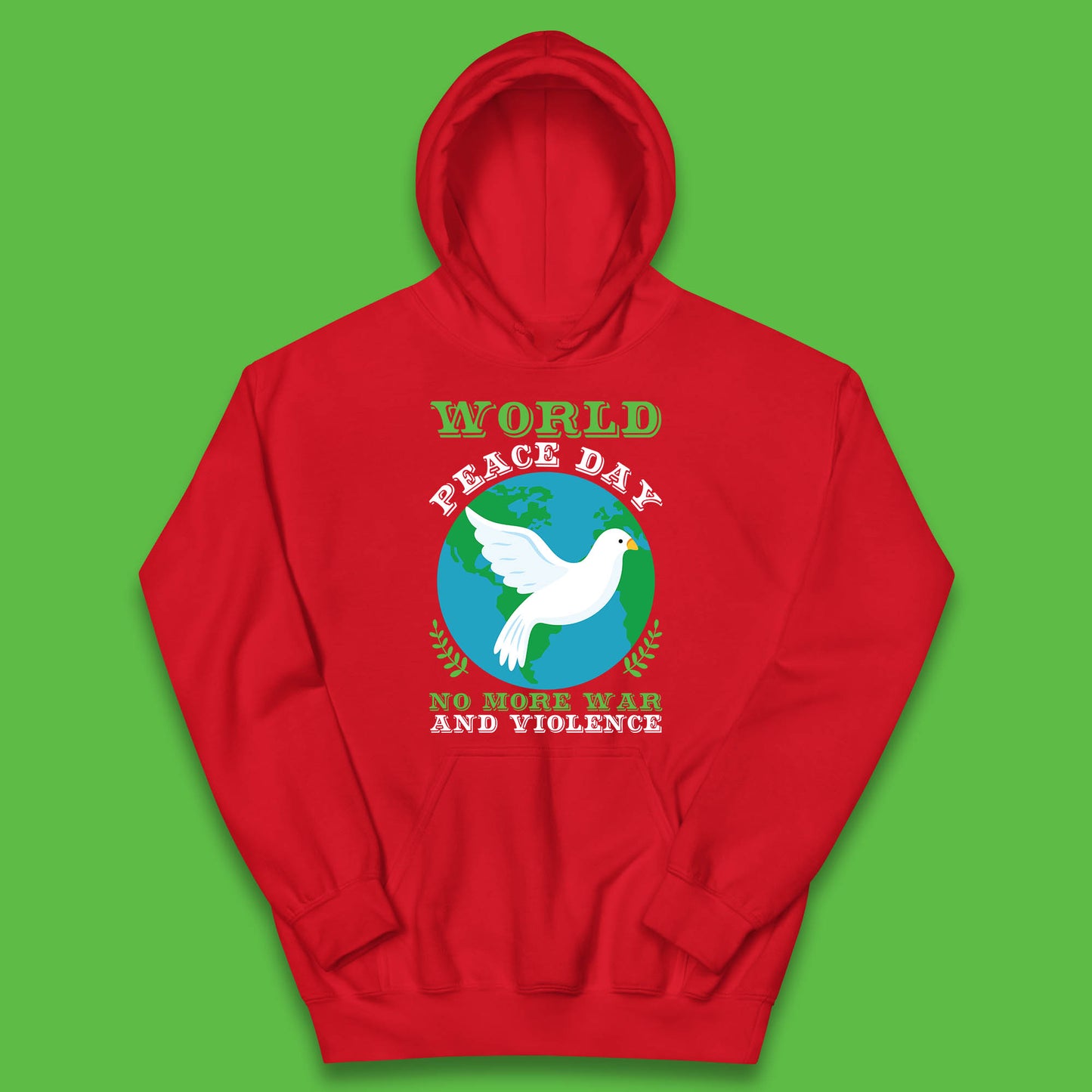 World Peace Day No More War And Violence Human Rights Stop War Kids Hoodie