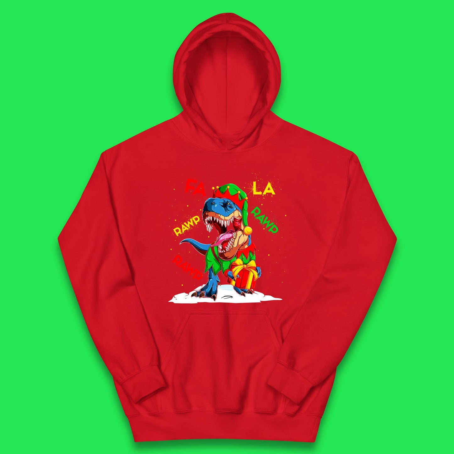 christmas dinosaur hoodie