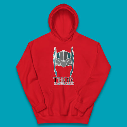 Thor Ragnarok Marvel Avenger Thor Helmet Superhero Movie Character Thor Helmet Ragnarok Kids Hoodie