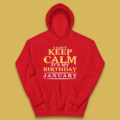 January Birth Party Kids Hoodie