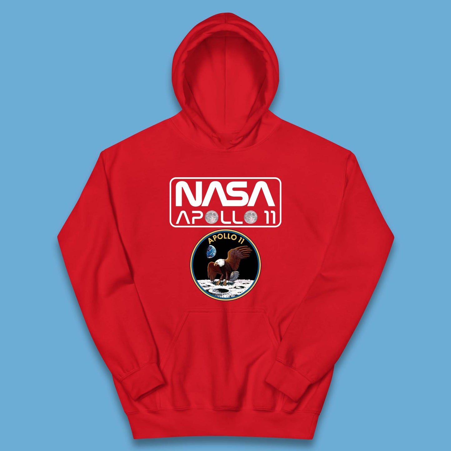 Nasa Apollo 11 First Lunar Landing Moon Rocket Astronomy Kids Hoodie