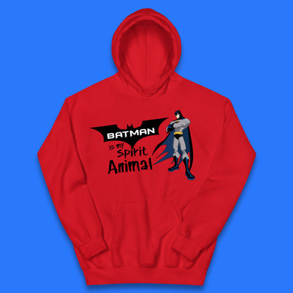 Batman Is My Spirit Animal DC Comics Batman Basic Logo Superhero Dc Movie Character Kids Hoodie