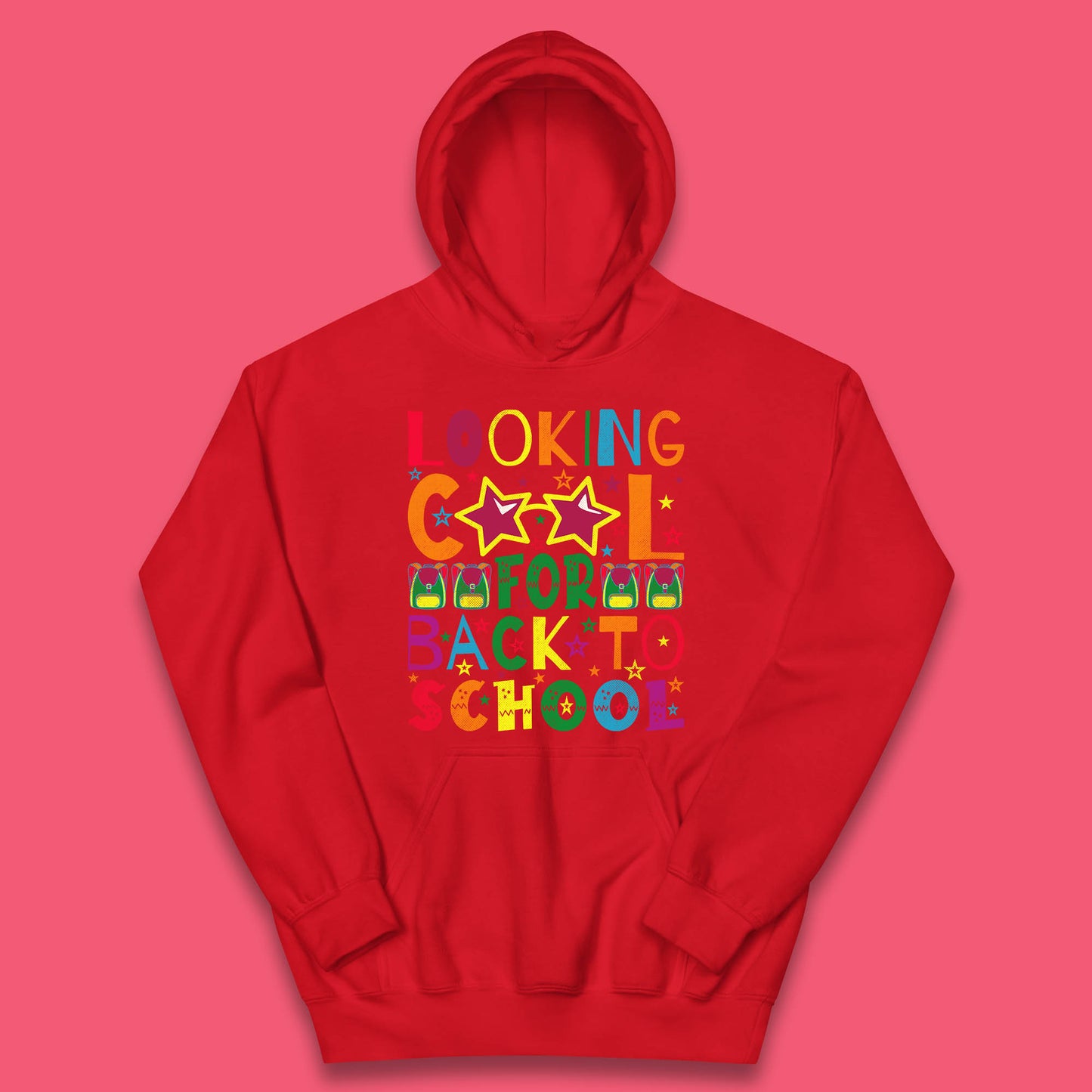 Looking Cool For Back To School First Day Of School Welcome First Day Kids Hoodie