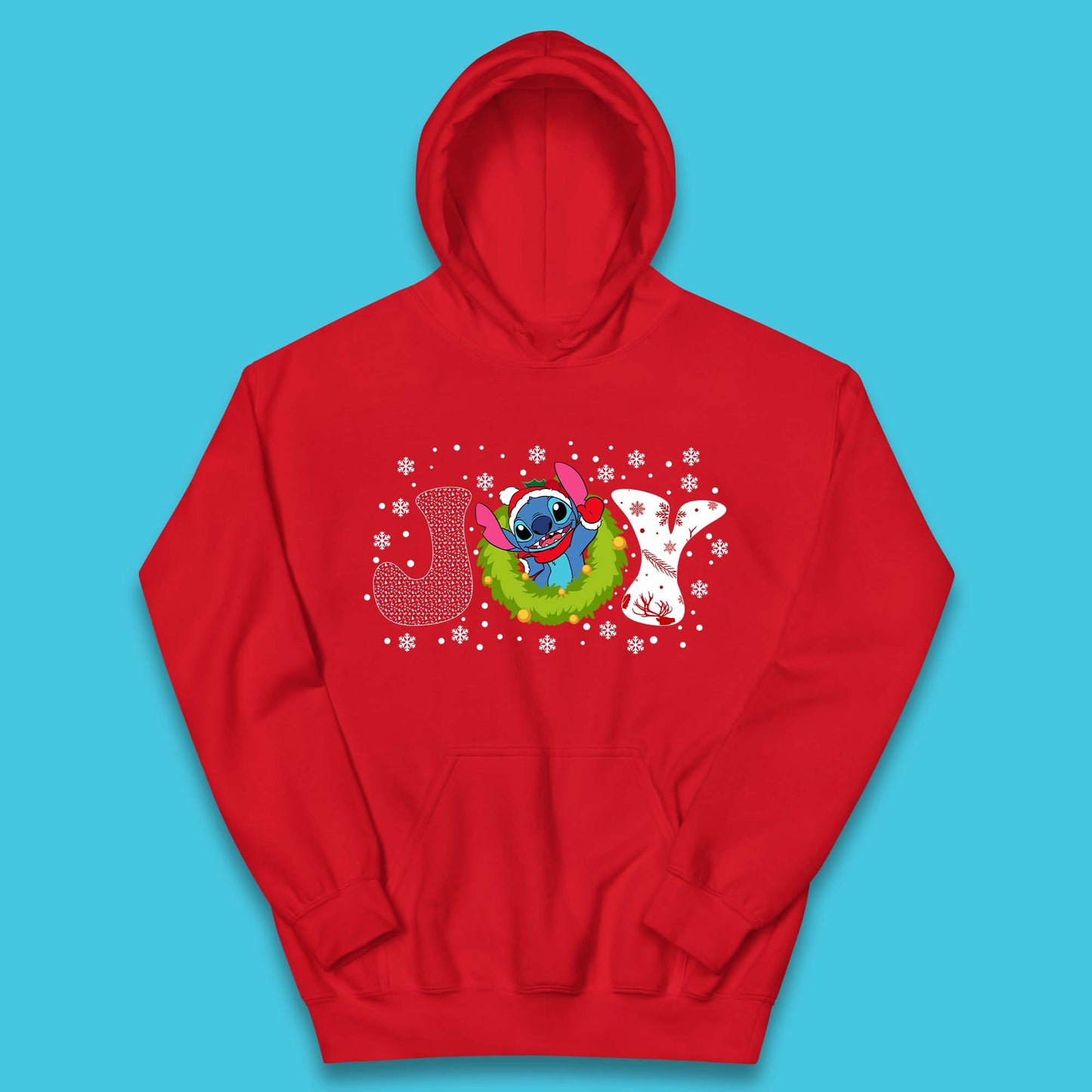 Joy Stitch Christmas Kids Hoodie