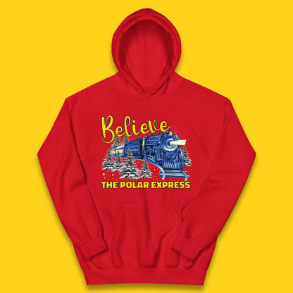 Believe The Polar Express Christmas Train Kids Hoodie