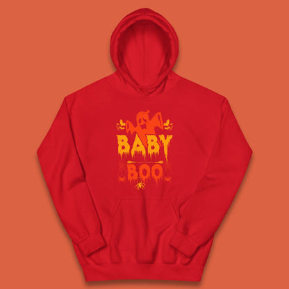 Baby Boo Happy Halloween Spooky Funny Baby Boo Ghost Kids Hoodie