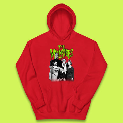 Vintage The Munsters Family TV Series Halloween Frankenstein Horror Scary Kids Hoodie