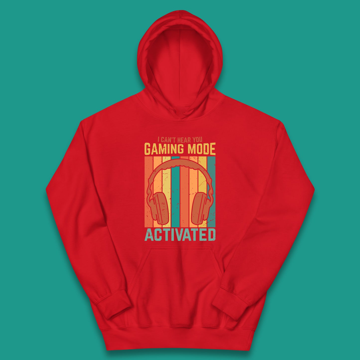 I Can't Hear You Gaming Mode Activated Funny Gaming Video Game Gamer Game Headset Kids Hoodie