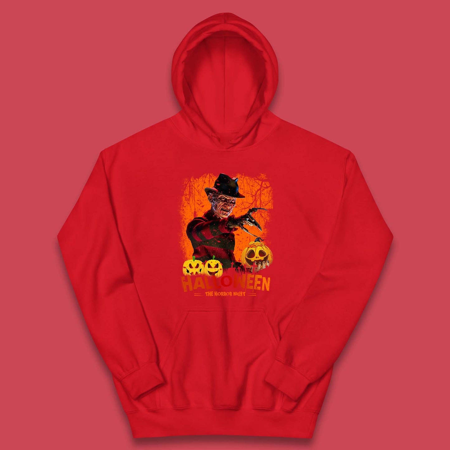 Halloween The Horror Night Freddy Krueger Horror Movie Character Serial Killer Kids Hoodie