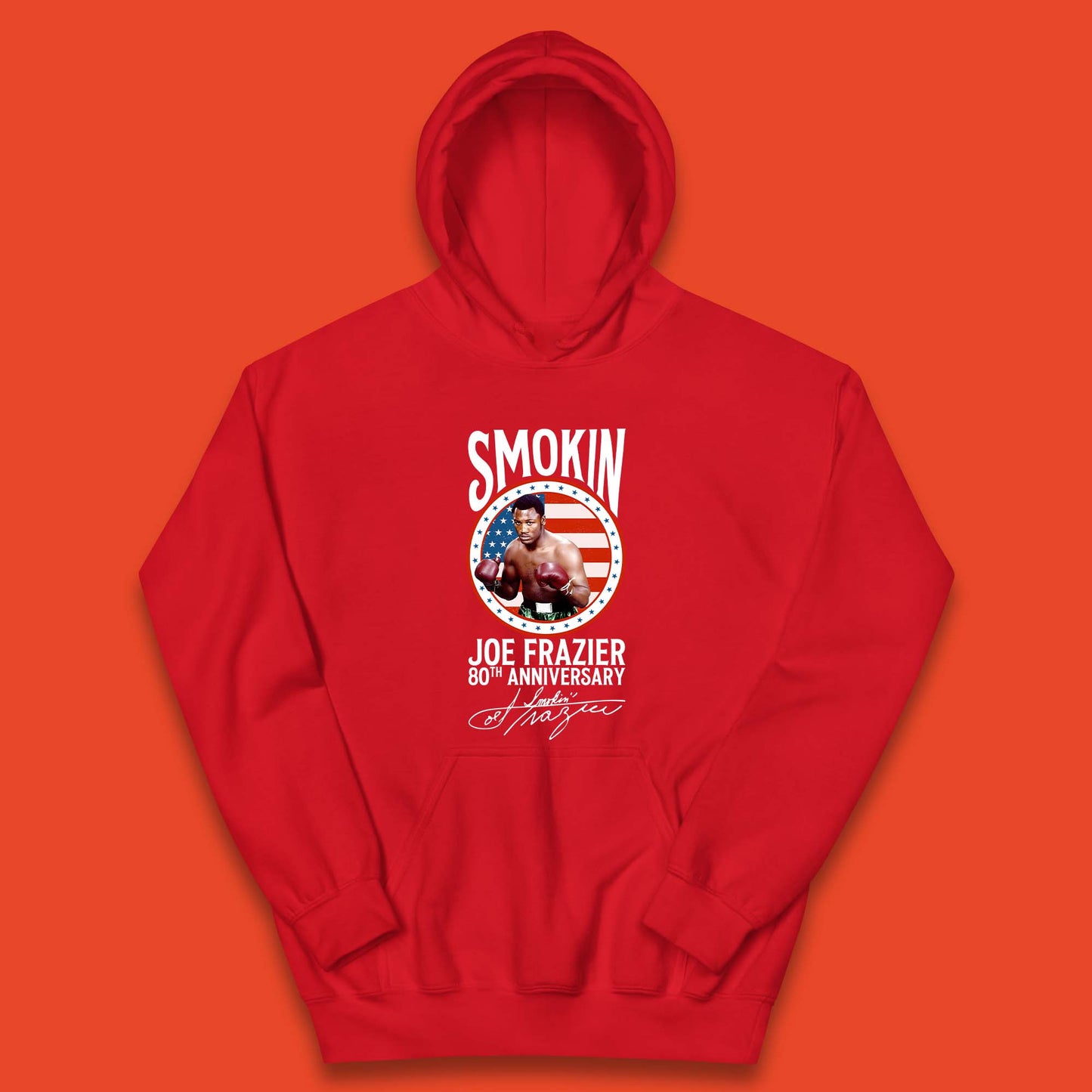 Smokin Joe Frazier 80th Anniversary Kids Hoodie