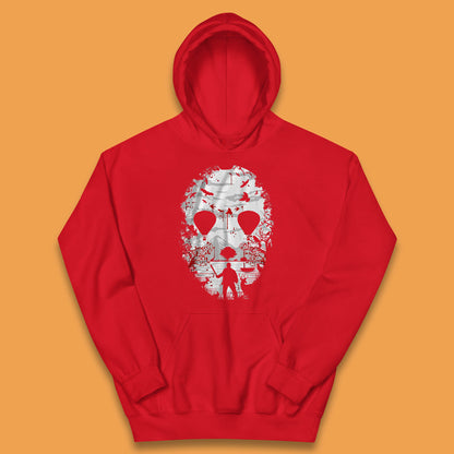 Crystal Lake Jason Voorhees Face Mask Halloween Friday The 13th Horror Movie Kids Hoodie
