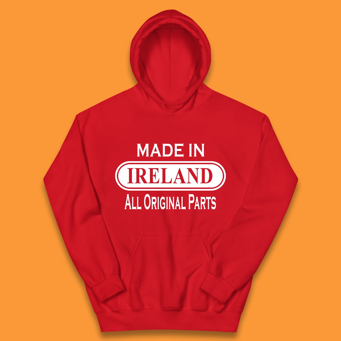 Made In Ireland All Original Parts Vintage Retro Birthday Country In Europe Gift Kids Hoodie