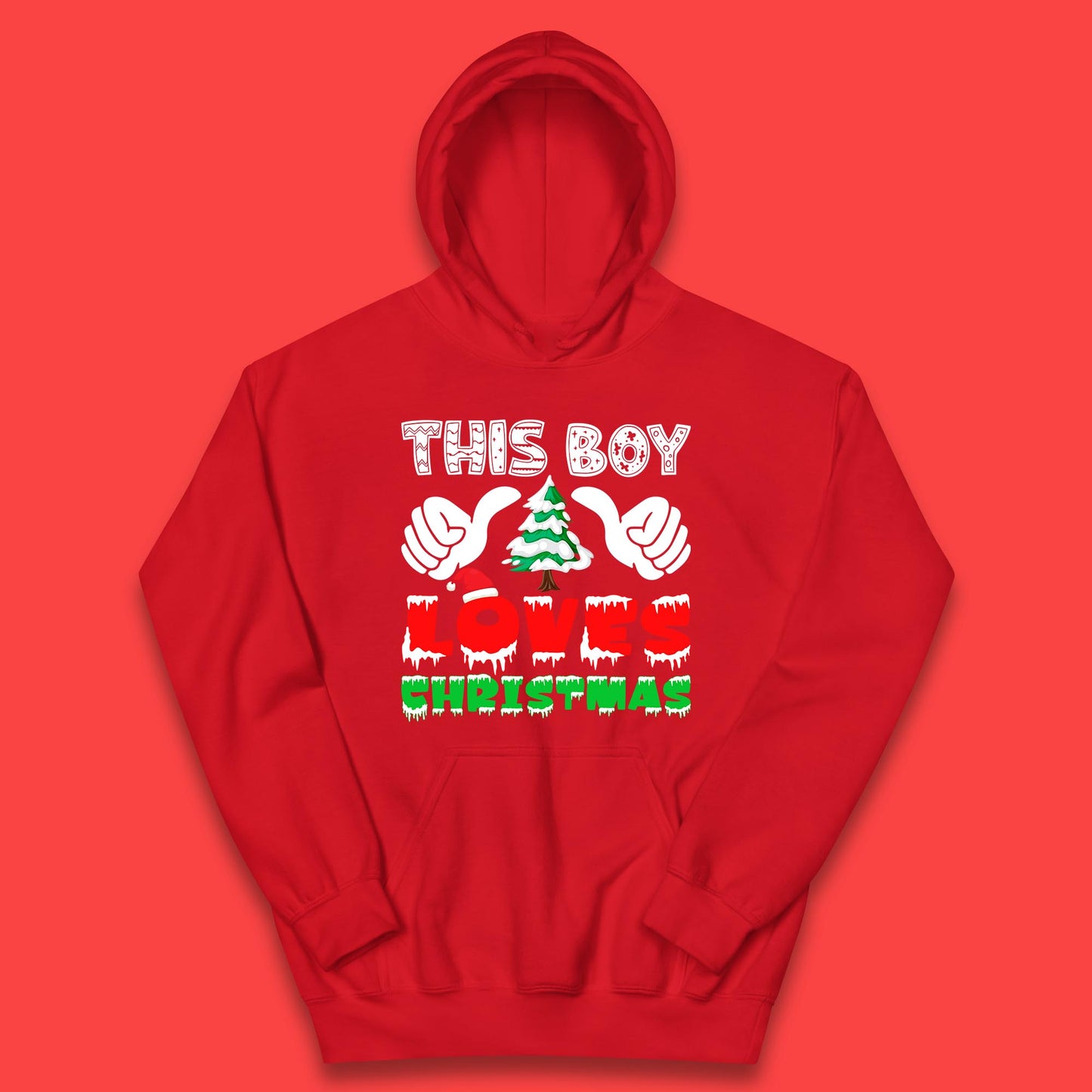 this boy loves christmas hoodie