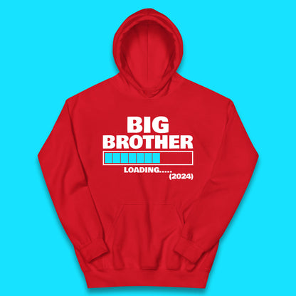 Big Brother Loading 2024 Promoted To Big Brother Sibling Reveal Kids Hoodie