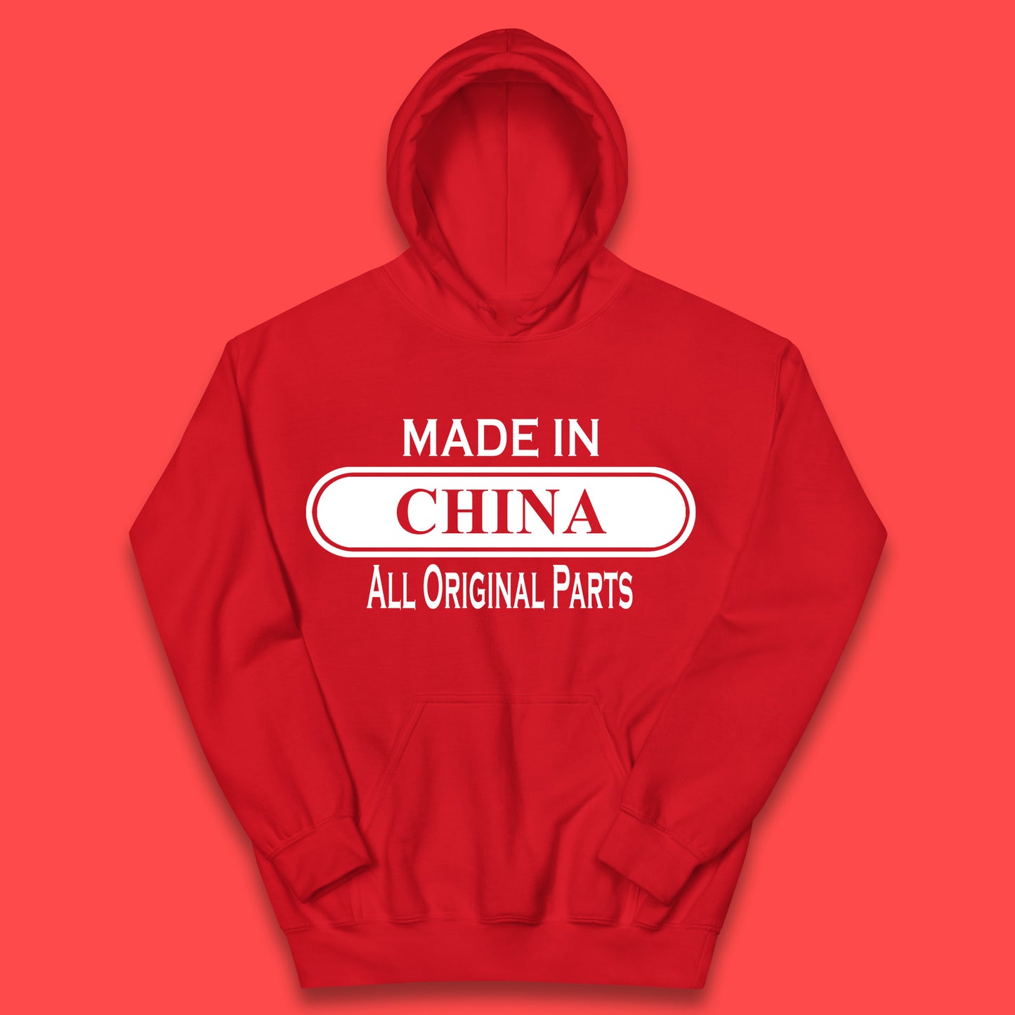 Made In China All Original Parts Vintage Retro Birthday Chinatown City of Westminster, London Gift Kids Hoodie